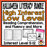 High Interest Low Level Halloween Literacy Bundle: Reading