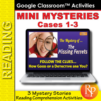 Preview of 3 Short Mystery Stories Aligned with the Science of Reading Digital Activities