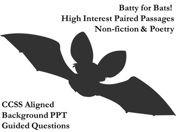 Preview of High Interest Paired Non-fiction and Poetry - Batty for Bats