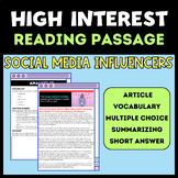 Article of the Week: Reading Comprehension | Social Media 
