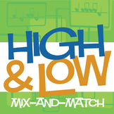 High & Low Mix-and-Match | Pitch Worksheets and Lesson (Di