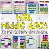 High Middle Ages Interactive Notebook Graphic Organizers M