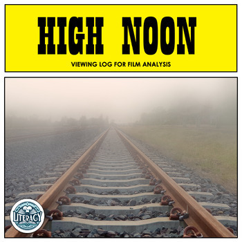 Preview of High Noon - Film Analysis Guide with Western Slideshow - Print & Digital