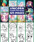 High-Resolution Funny Unicorn Coloring Pages for Kids (400