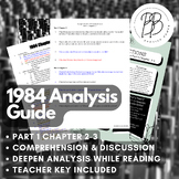 High School- 1984 Part 1 Chapter 2-3 Analysis Guide- Compr