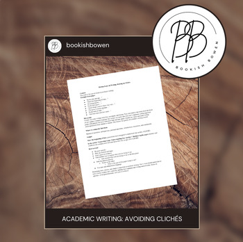 Preview of High School Academic Writing: Avoiding Clichés - Improve Writing Style & Voice