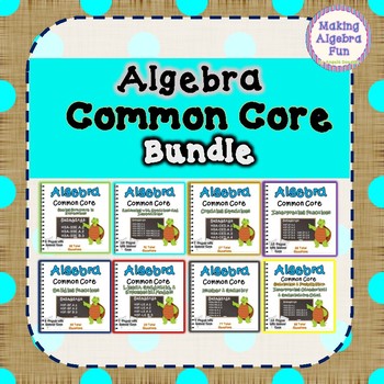 Preview of High School Algebra Common Core Standards Practice BUNDLE PACK