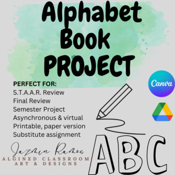 Preview of High School; All Subject ABC Book Project; Virtual/Printable, End of Year Review