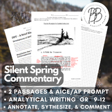 High School - Analytical Commentary Writing - Silent Sprin