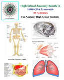 High School Anatomy - 89 Interactive Crossword Activities 