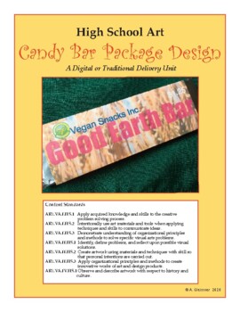 Preview of High School Art Candy Bar Package Design-Traditional or Online Delivery