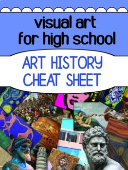 Preview of High School Art History - overview CHEAT SHEET