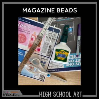 High School Art Lesson. Recycled Jewelry Lesson Plans & Video. Distance