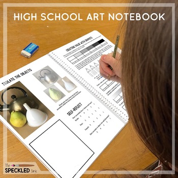 High School Art Notebook. Introductory level foundations art vocabulary