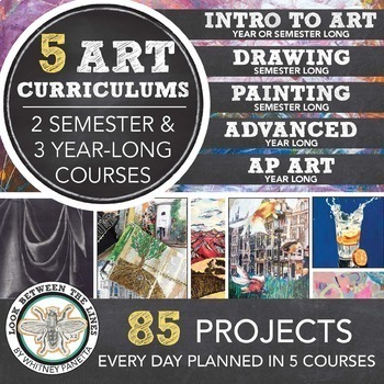 Preview of High School Art Curriculum Art Lesson Plans, Projects Painting, Drawing, AP® Art