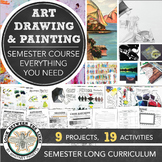 High School Art Semester Curriculum: Drawing, Painting Pro