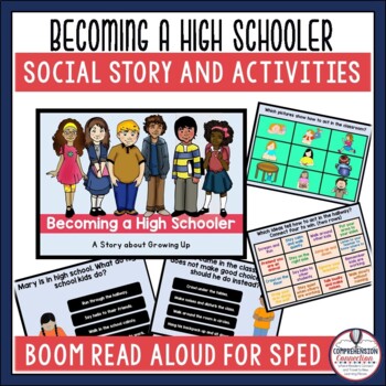 Preview of High School Behavior Social Story and Activities | Boom Cards