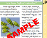 High School Biology CER Article Plant vs. Animal Cell Eugl