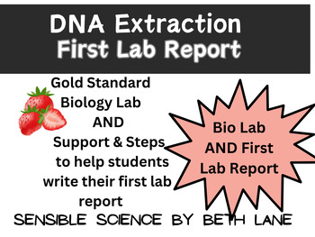 Preview of High School Biology DNA Extraction Lab AND How to Write Lab Report Basics