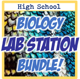 High School Biology Interactive Lab & Activity Station Bundle