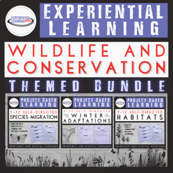 Preview of High School Biology Project Bundle: Wildlife and Conservation