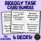 High School Biology Task Card Bundle