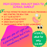 High School Biology (or middle school life science) Back t