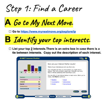 Preview of High School Career Day Project (5 Steps): Step 1 - Find a Career