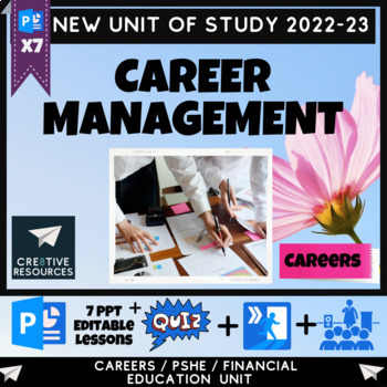 Preview of High School Career Management - Careers Unit