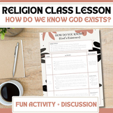 High School Catholic Teaching Lesson on God's Existence, D