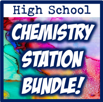 Preview of High School Chemistry Interactive Lab Station Bundle