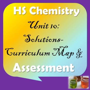 Preview of High School Chemistry: Unit 10-Solutions Bundle
