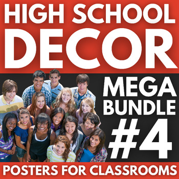 Preview of High School Classroom Decor MEGA BUNDLE #4 | Back to School Bulletin Board Ideas