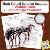 High School Science Reading: Zombie Ants and Fungal Parasites - Sub Plan