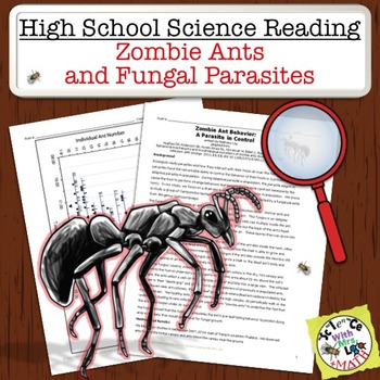 Preview of High School Science Reading: Zombie Ants and Fungal Parasites - Sub Plan