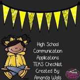 High School Communication Applications TEKS Checklist