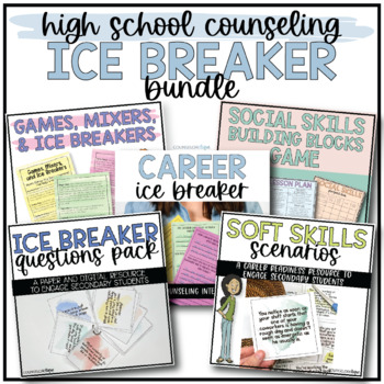 Preview of High School Counseling Ice Breaker Bundle