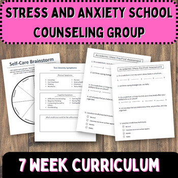 Stress and Anxiety | School Counseling Small Group for High School Students