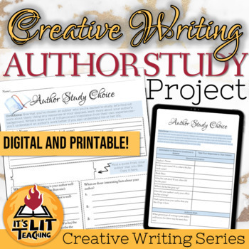 Preview of High School Creative Writing Project: Author Study | Imitate An Author's Style