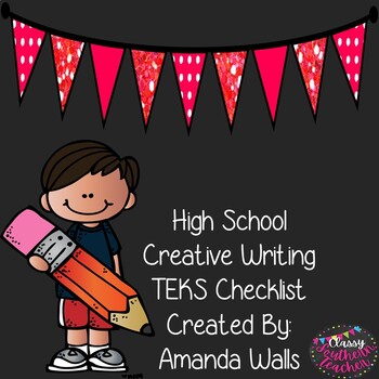 Preview of High School Creative Writing TEKS Checklist