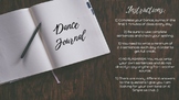 High School Dance Ballet Dance Journal