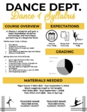 High School Dance I-IV Syllabus