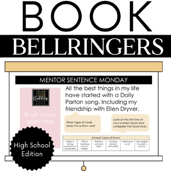 Preview of High School ELA Bellringers: Mentors, Grammar, First Chapter Friday, Test Prep