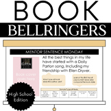 High School ELA Bellringers: Mentors, Grammar, First Chapt