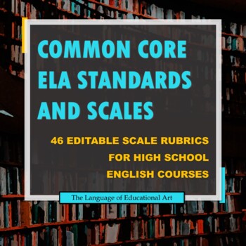 Preview of High School ELA Common Core Standards & Scales Guidebook – EDITABLE TEMPLATE