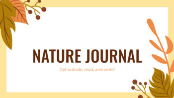 Preview of High School ELA: Fall Nature Poetry Reading and Writing Journal