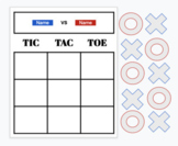 High School ESOL Digital Bingo and Tic-Tac-Toe Templates