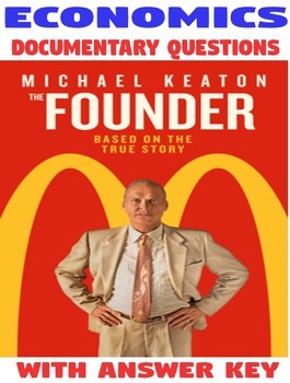 Preview of High School Economics or Business Class THE FOUNDER Movie questions