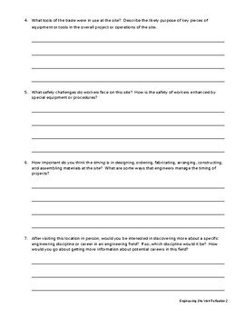 field trip reflection worksheet high school