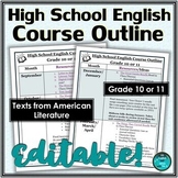 High School English Course Outline | Grades 10 or 11 | Edi